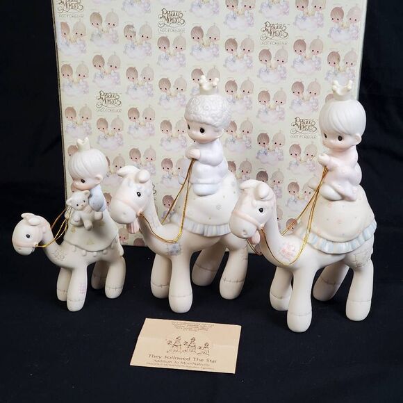 Precious Moments “They Followed the Star” Mini Nativity Addition (3 Camels, Porc - Picture 1 of 9